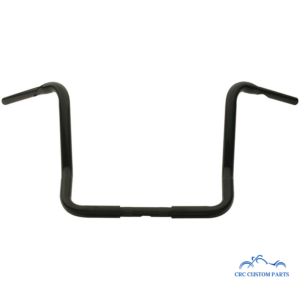 Santee Ape Hanger 1 1/4 Zoll 350mm hoch Klemmbereich auf 1 Zoll abgesetzt mit E-GAS | schwarz