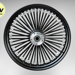 "Big Spoke" Rad schwarz-seidenmatt  / Hinten / 6,00 x 17 / 50 Speichen / ABS fähig