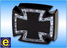 LED-Rücklicht " Gothik " schwarz / E-geprüft