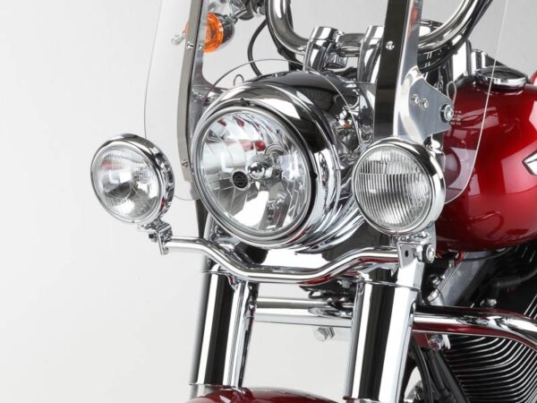 Harley Davidson Dyna Switchback Zusatzscheinwerfer Kit 4,5 Zoll in Chrom