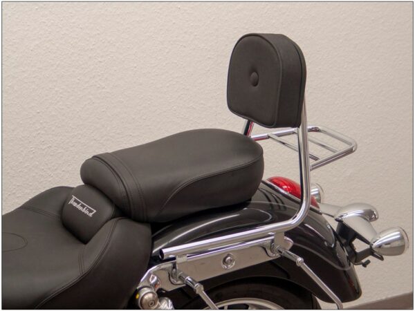 Triumph Thunderbird 1700 Sissy Bar mit Gepäckträger und Lederkissen – Bild 2