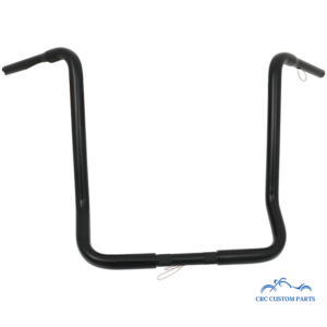 Santee Ape Hanger 1 1/4 Zoll 500mm hoch Klemmbereich auf 1 Zoll abgesetzt mit E-GAS, schwarz