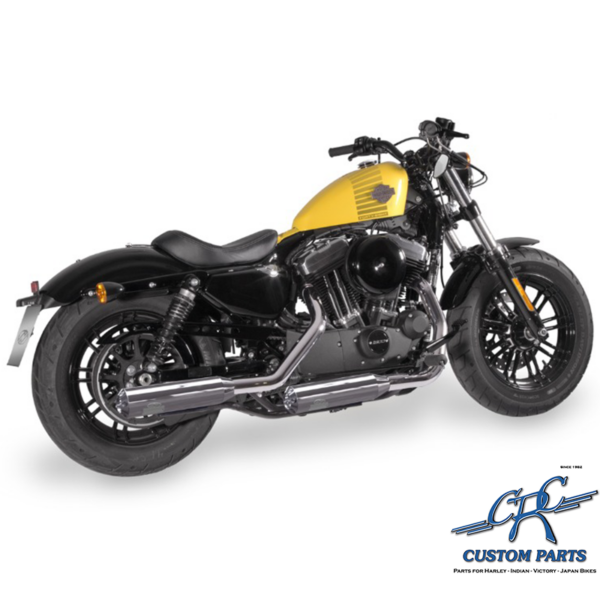 Harley Davidson Sportster 04-13 Auspuff Jekill & Hyde Shorty | Chrom