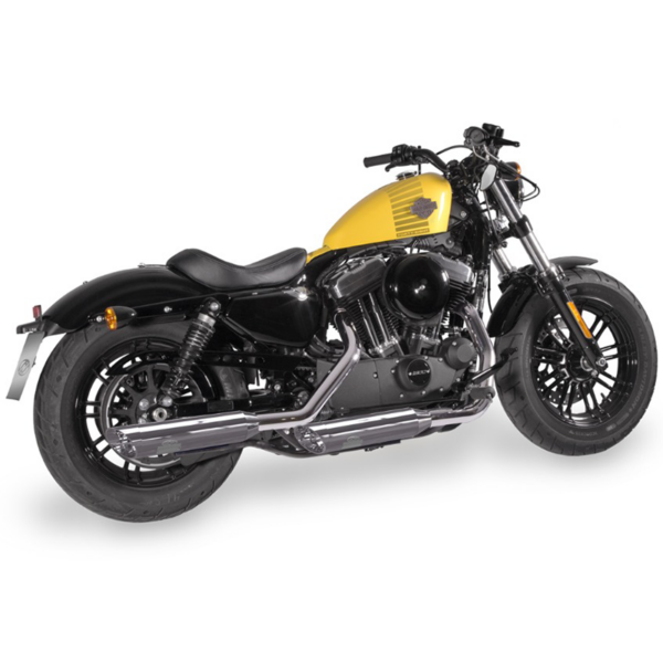 Harley Davidson Sportster 04-13 Auspuff Jekill & Hyde Shorty | Chrom – Bild 5